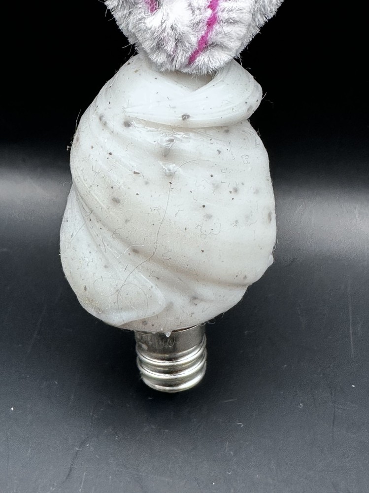 Silicone Easter Bunny Rabbit Lightbulb With Ears READ Untested