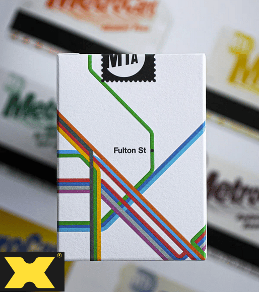 Fulton Street MTA Playing Cards (1972 VIGNELLI MAP EDITION)