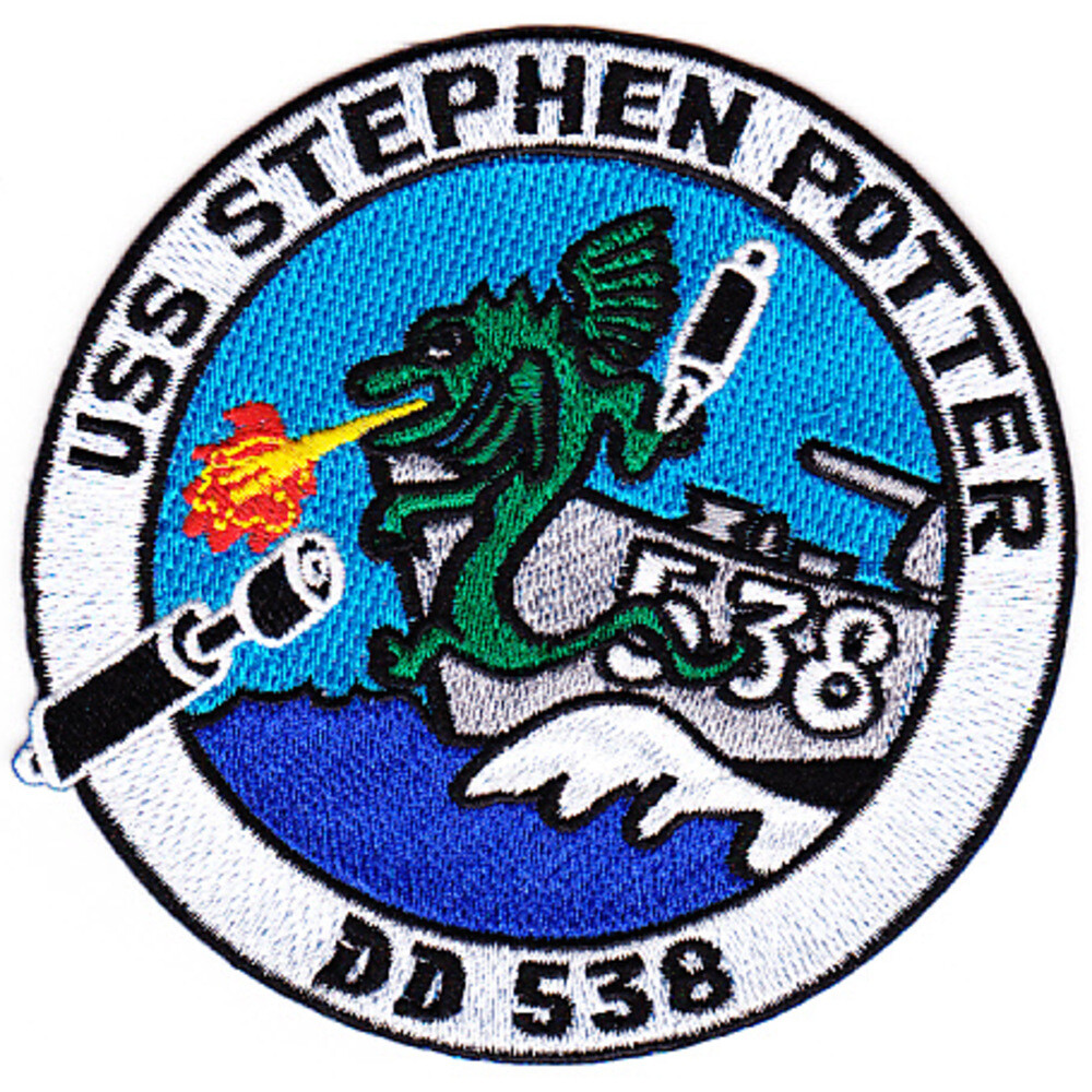 USS Stephen Potter DD-538 Destroyer Ship Patch