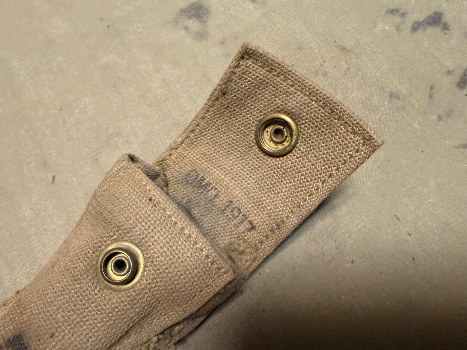 ORIGINAL WWI US ARMY M1917 RIFLE CLEANING ROD CARRY CASE & CLEANING ROD TOOL