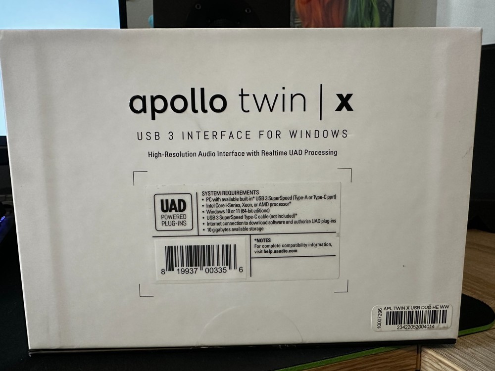 Universal Apollo Twin X Duo USB-C Audio Interface Heritage Edition Windows