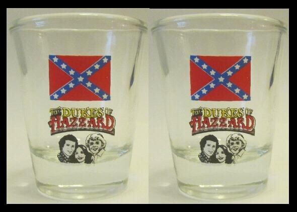 Set of 2 Dukes of Hazzard 1½ Shot Glass #2