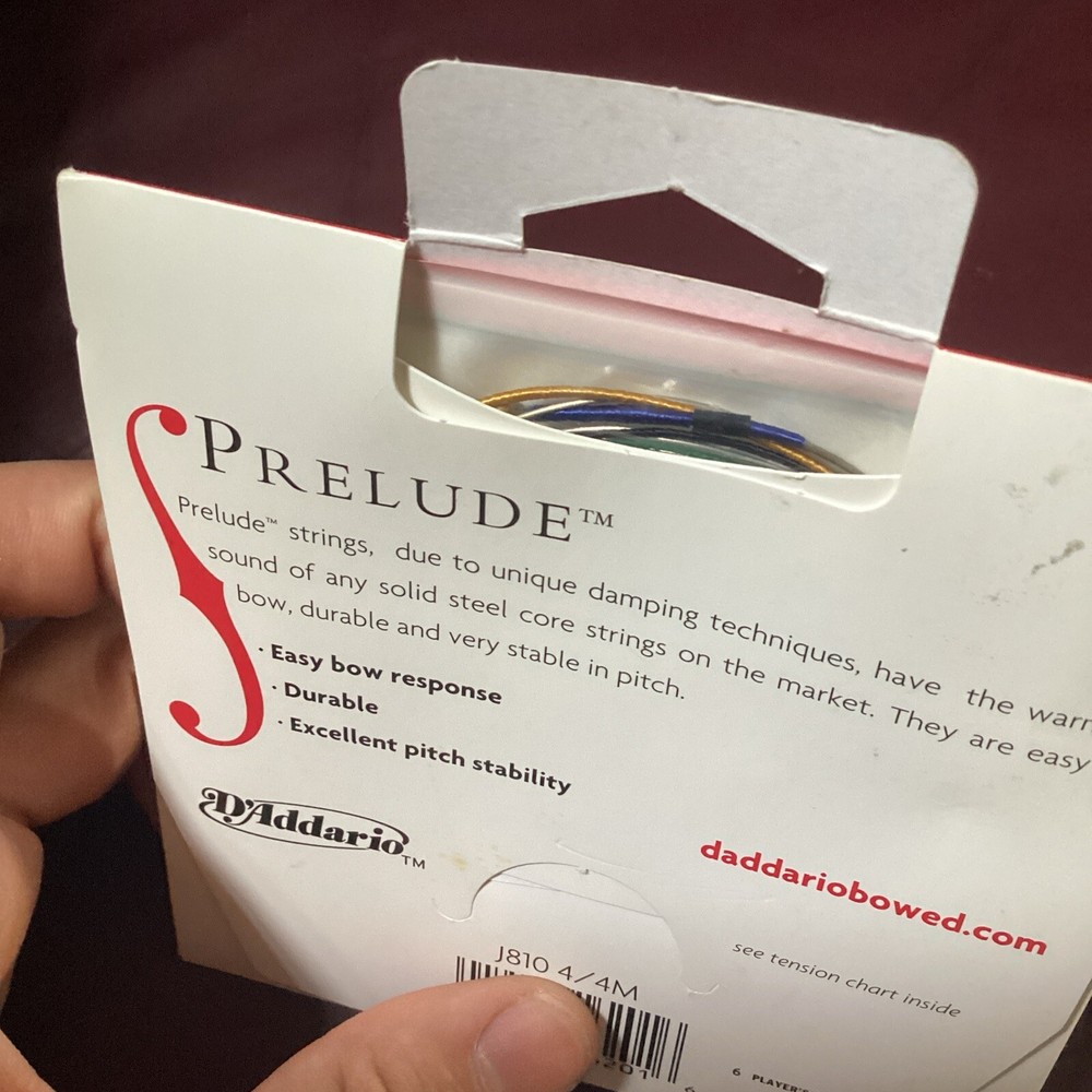 D'Addario J810 4/4 Prelude Violin String Set