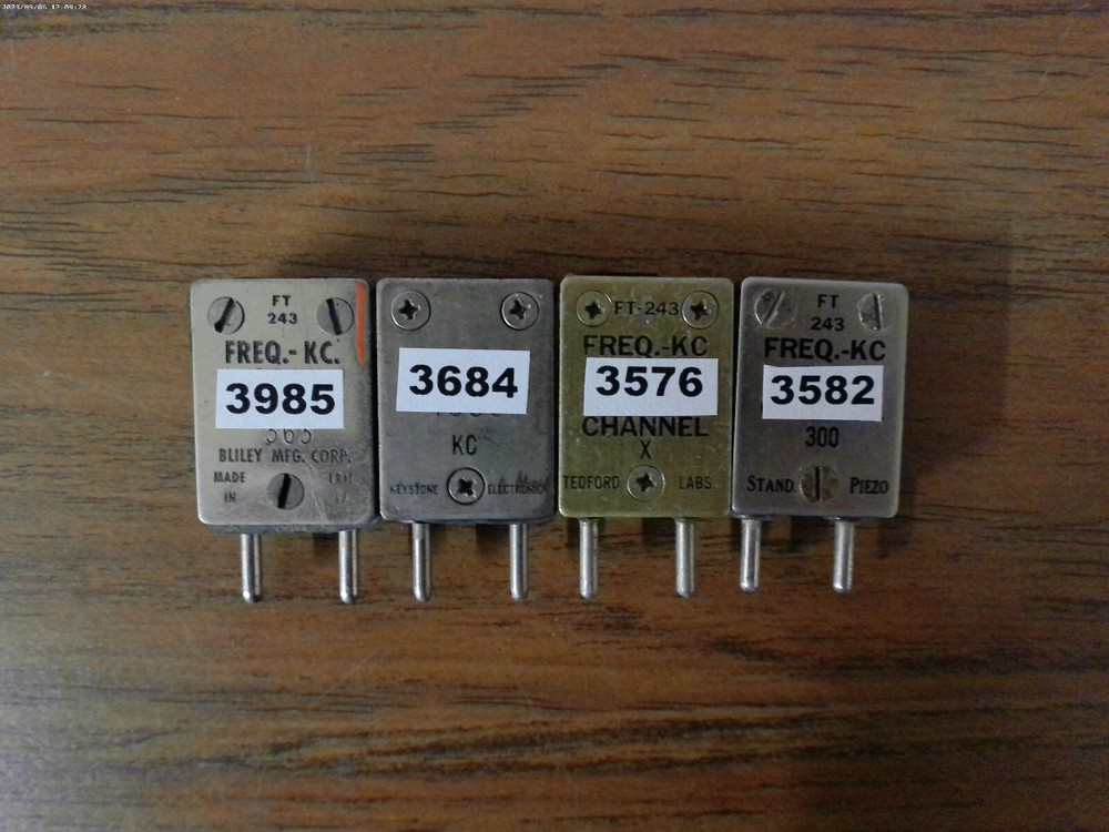 80 METER 4 PACK FOR OLD BOATANCHOR TUBE TRANSMITTERS (HC49/U CRYSTALS)