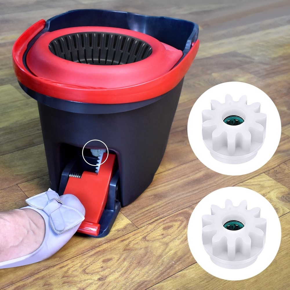 2 Pcs Easy Mop Replacement Gears for Oceda Vilida Spin Mop - Durable & Efficient
