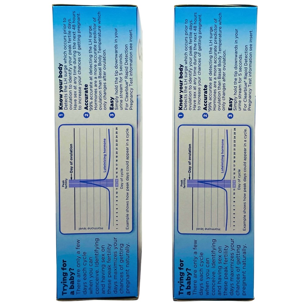 Clearblue Easy Ovulation Kit 10+1 Test – 2 Pack – New