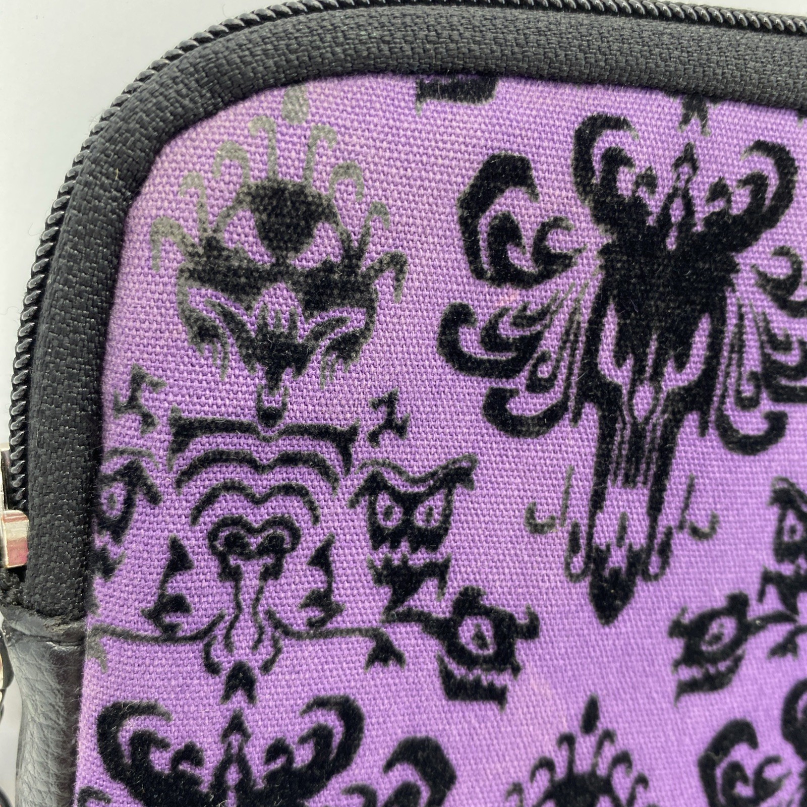 Disney Parks Haunted Mansion Wallpaper Crossbody Bag Purse Adjustable Strap