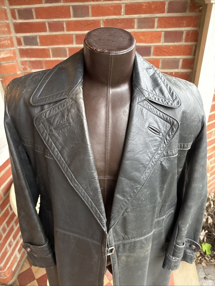 German Leather Greatcoat