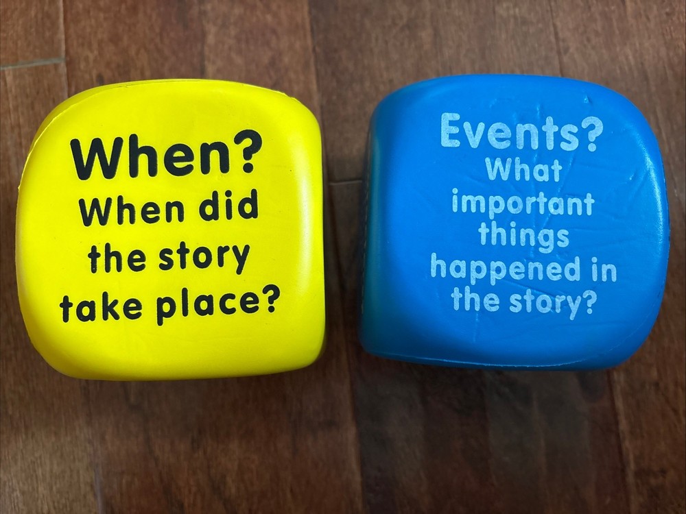 Fiction Reading Comprehension Cubes Large 2 Dice Set Reading Language Arts