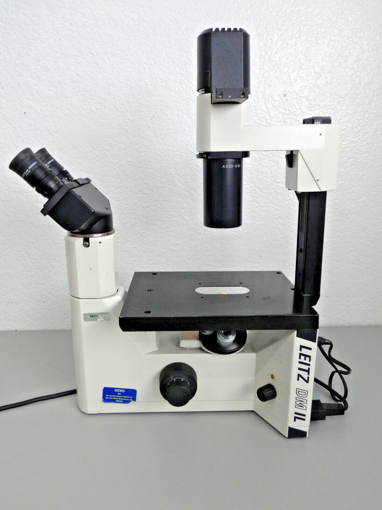 Leica Inverted Phase Contrast Microscope DM IL w/ 3 Objectives