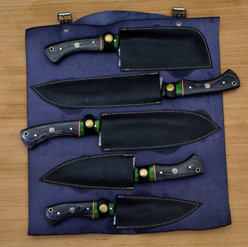 damascus chef knife set