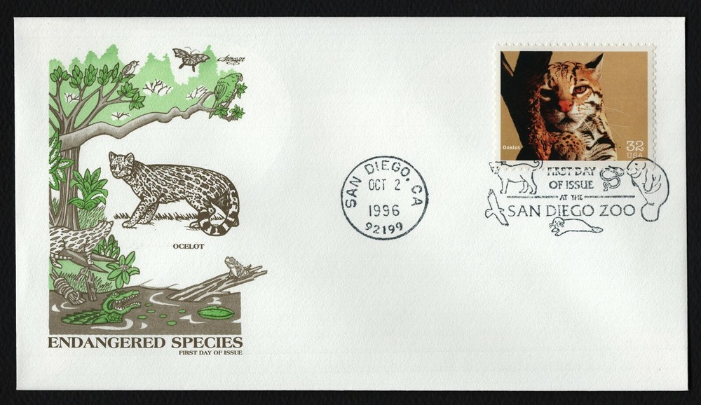 #3105e 32c Ocelot, Artmaster FDC **ANY 5=FREE SHIPPING**