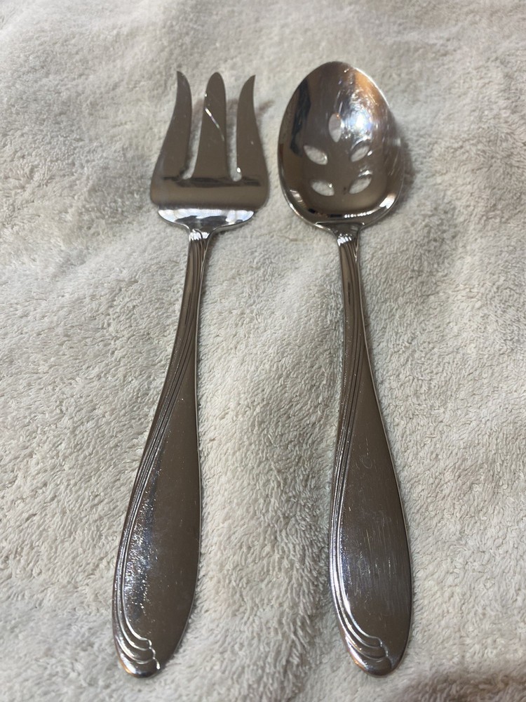 Oneida Canada Stainless Server Set Fork & Spoon