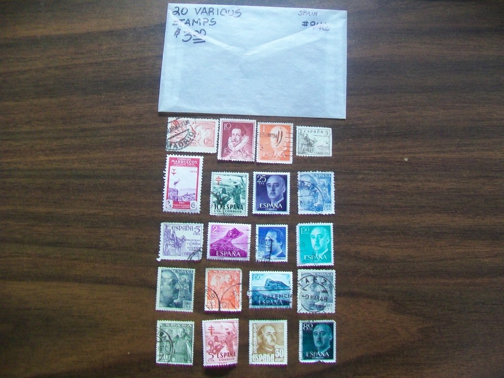 Spain Postage Stamps - Spain - Vintage - 20 Various Stamps (946)