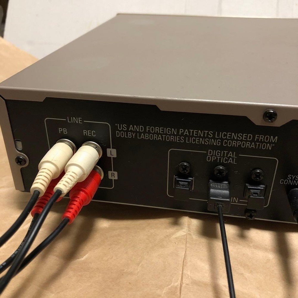 [As Is]Denon DMD-F100 MD Deck with Remote Control 100V