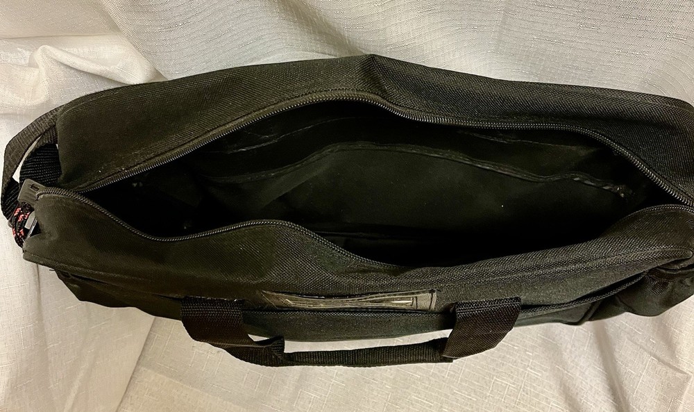 H&R Block Logo Computer Travel Shoulder Bag Document /Briefcase Side Pockets