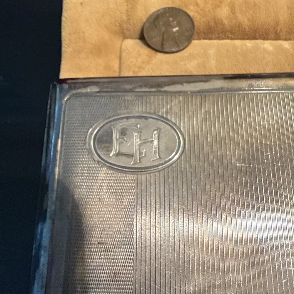 antique silver cigarette case