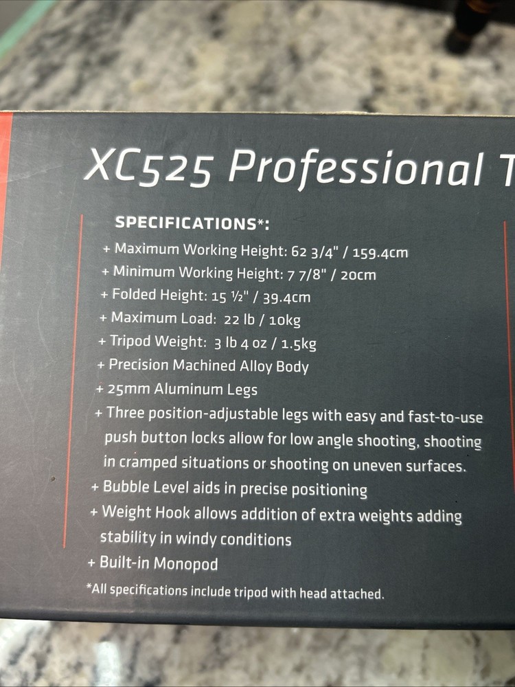 Promaster XC525 Tripod Copper Mint Condition Professional Tripod