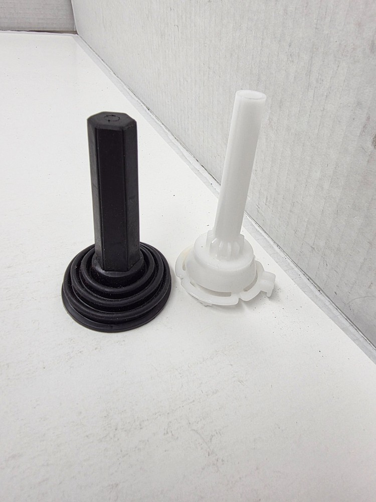 Repair for Atari 2600 Controller White Plastic insert Joystick & Rubber Handle