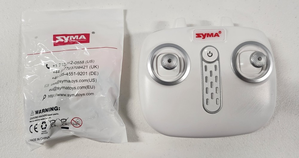 SYMA RC HELICOPTER S107HE White BATTERIES INSIDE CONTROLLER (OPEN BOX)