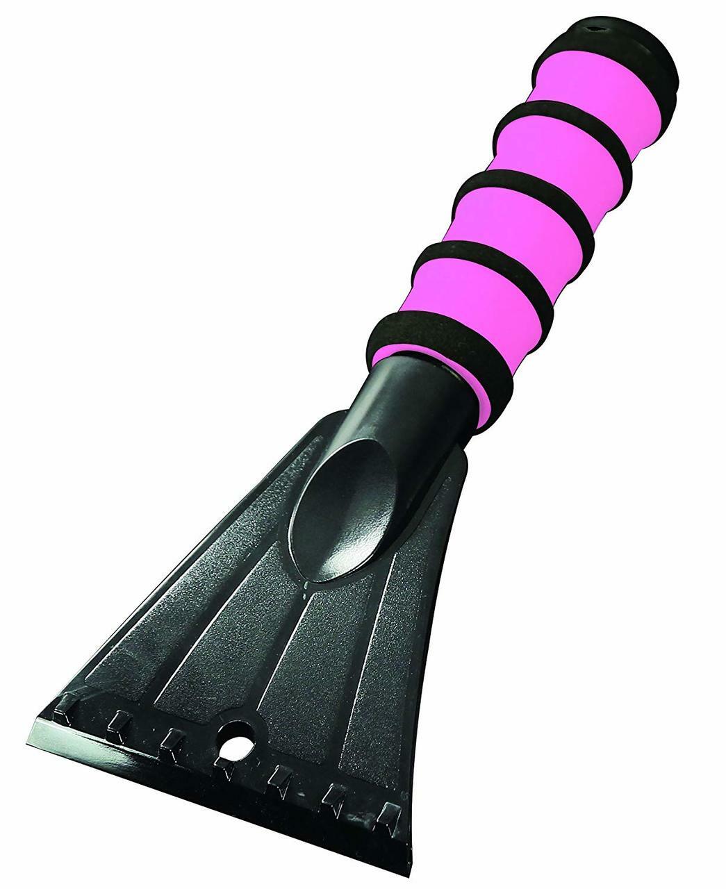 Hopkins 994PKUS Mallory Pink Snow Tools 10" Ice Scraper