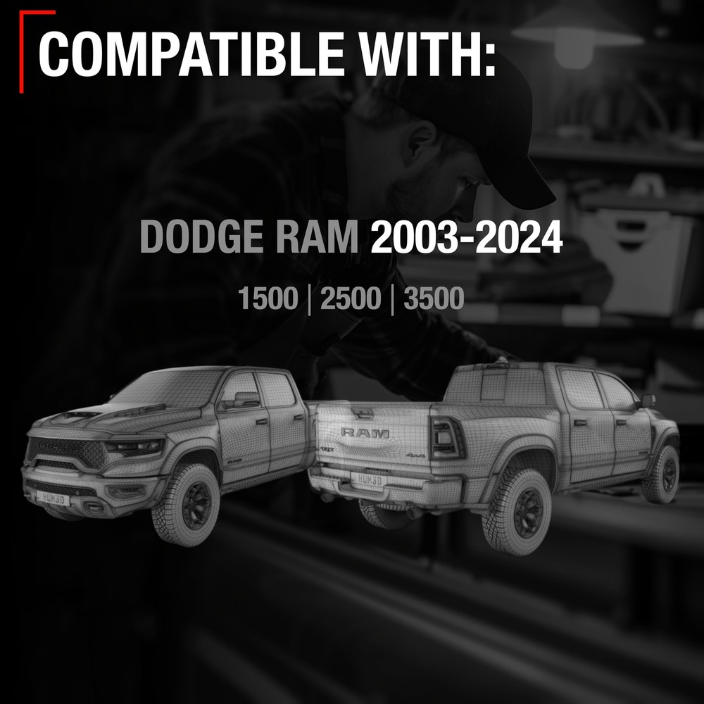 Tailgate Support Cable, Left & Right for Dodge Ram 1500 2500 3500