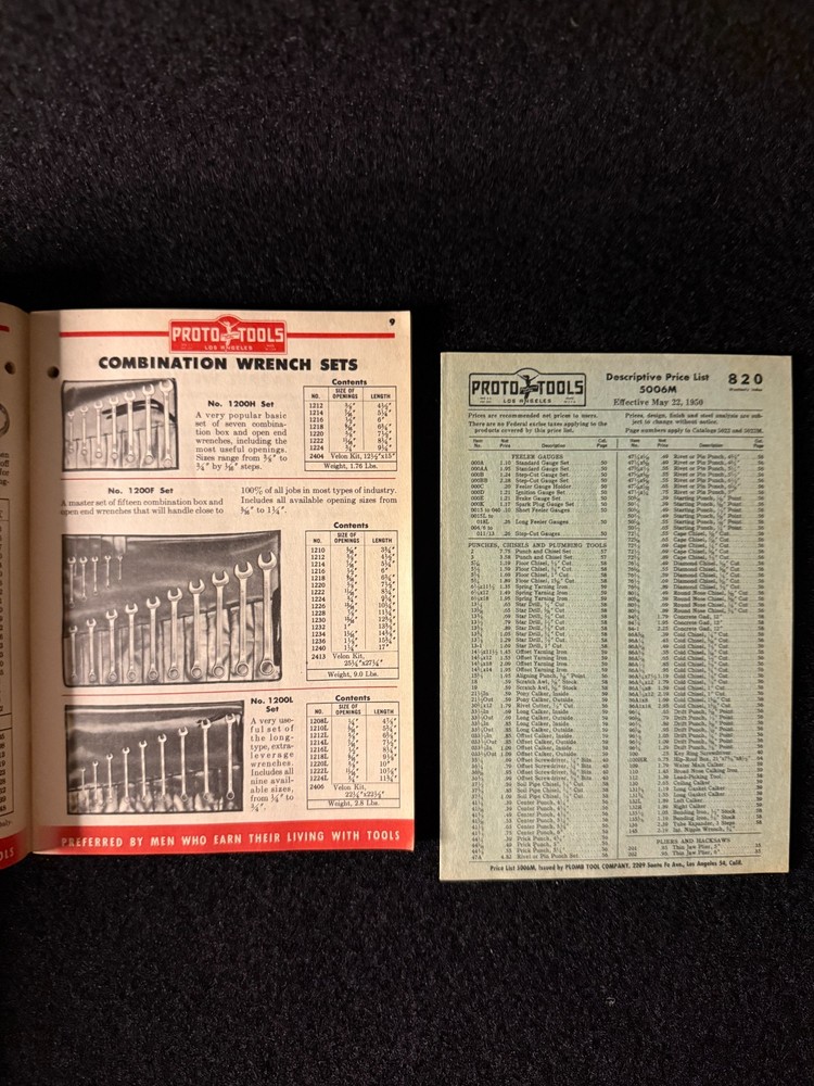 Proto Tools Catalog No. 5023M
