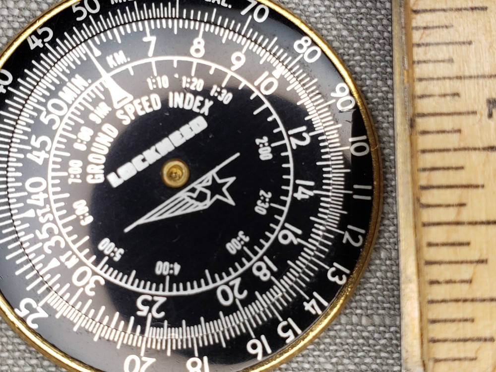 Lockheed Circular Slide Rule Rigid Rotor Xh-51 Helicopter Keychain C61