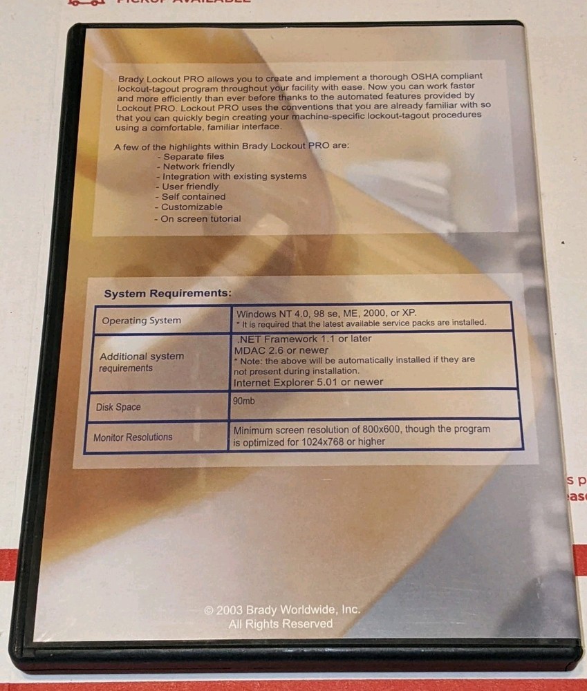 Brady Lockout PRO™ ver 2.0 Graphical Procedure Writing Software