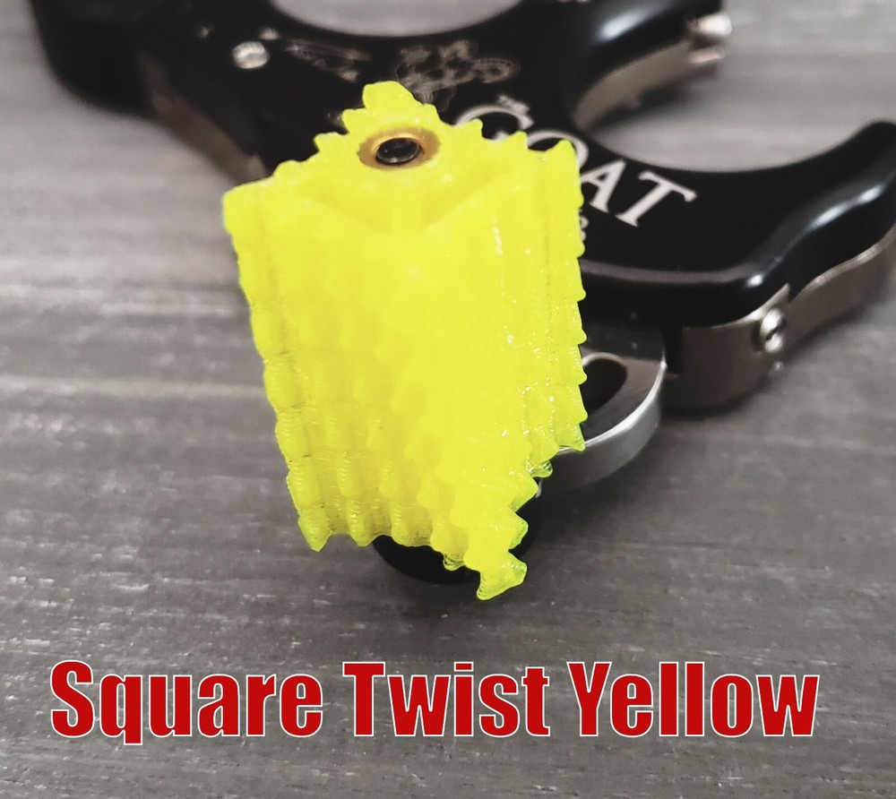 === Carter Ultraview TruBall Release SQUARE TWIST Thumb Button Peg Knobs