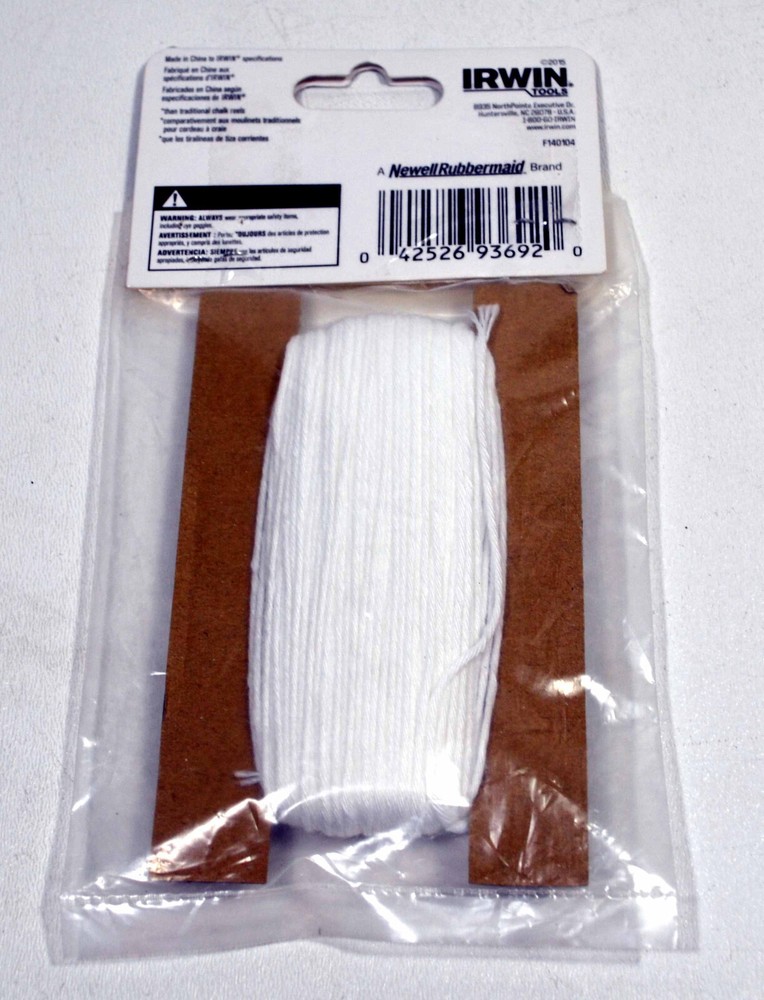 Irwin Strait-Line 1932893 Replacement Twisted Chalk Line, 100 ft L