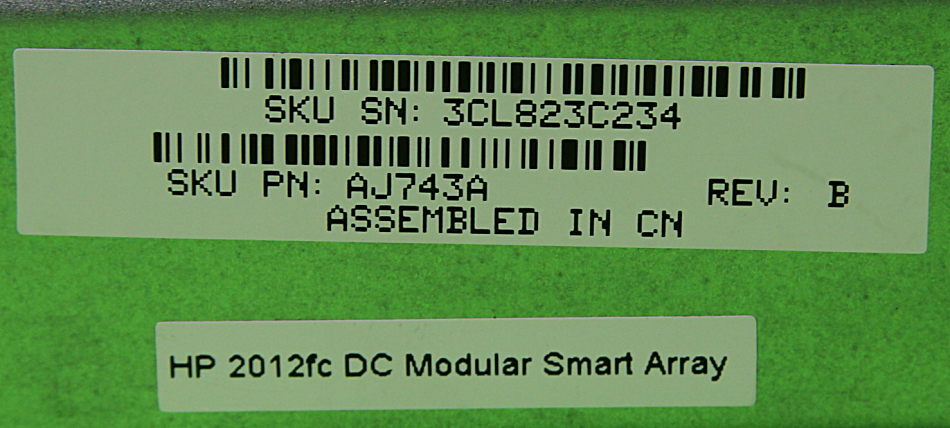 AJ743A HP HPE 2012fc MSA2012fc Modular Smart Array Enclosure Dual Power Supplies