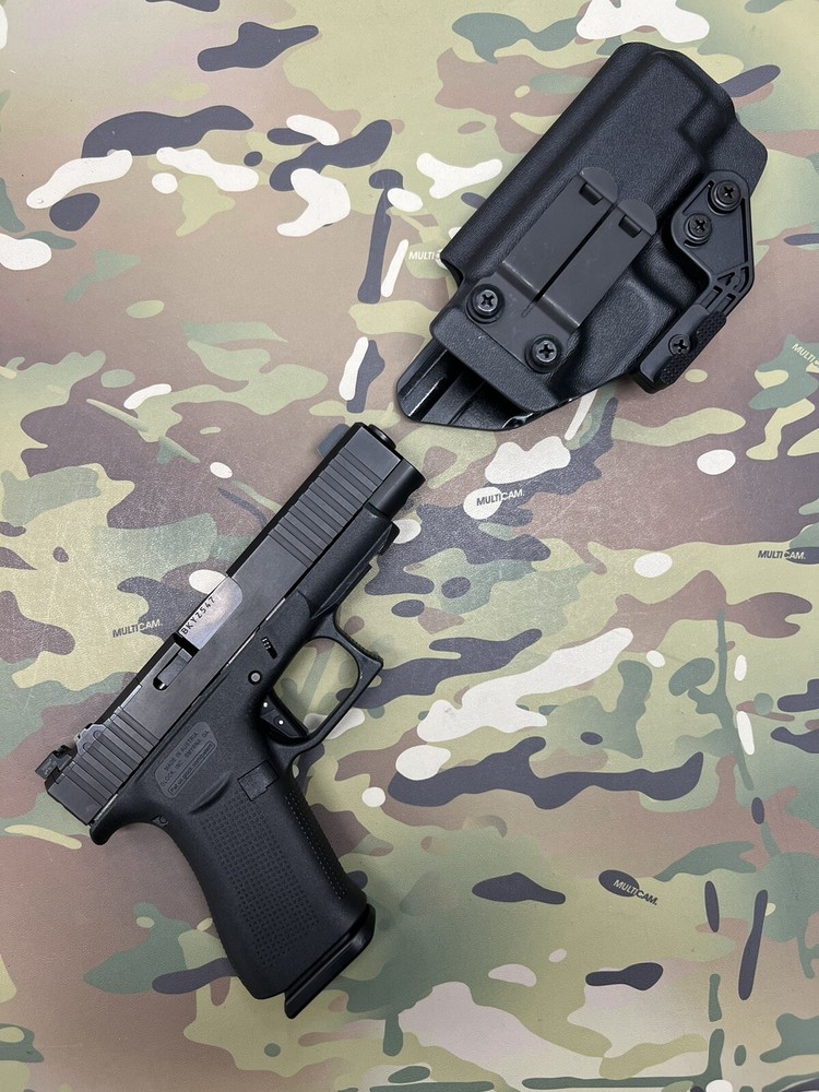 Black Kydex IWB CLAW Holster for Glock 48 MOS
