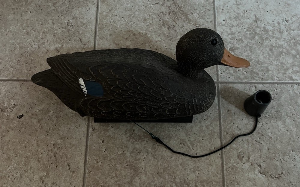 Duck Hunting Decoy Plastic Brown Black