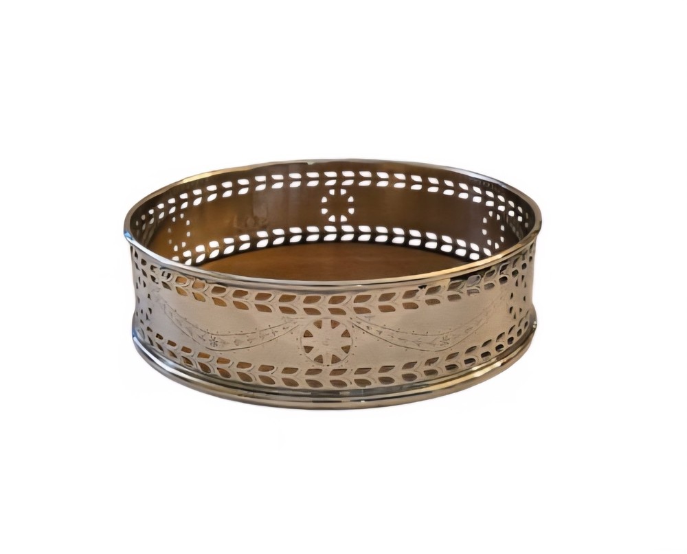 Kirk Stieff USA Wine Coaster Silver Plate Brand New