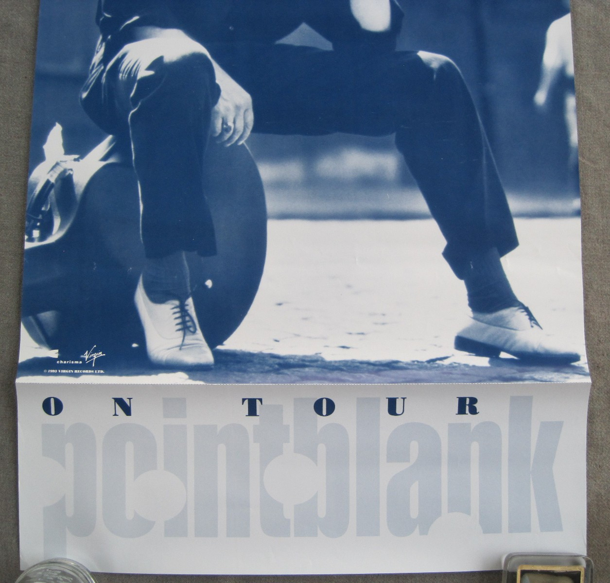 VINTAGE 1993 JOHN HAMMOND - TROUBLE NO MORE - STORE PROMO POSTER 18 X 30"