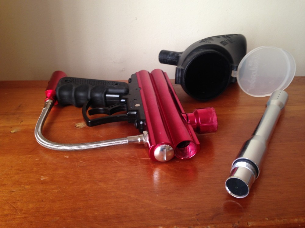 Brass Eagle Avenger Paintball Gun With ViewLoader VL200 - Red