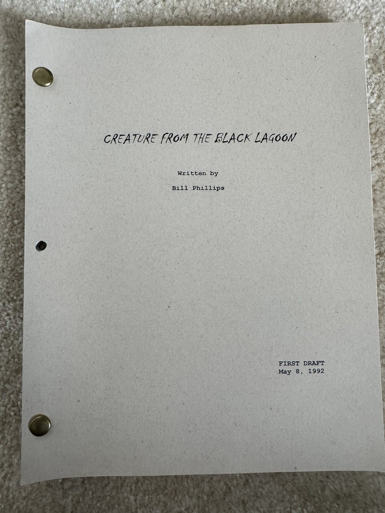 Creature From The Black Lagoon First Draft 1992 Reproduction