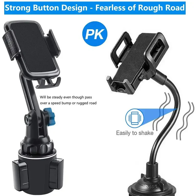 Universal 360° Adjustable Car Mount Cup Stand Cradle Holder For Cell Phone USA