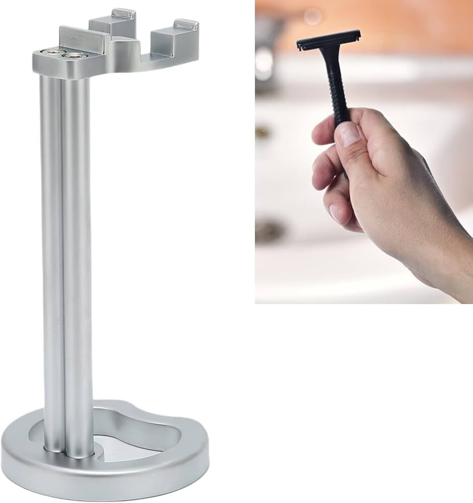 Aluminum Storage Stand For One Single Blade BENCHMARK Proof Razor