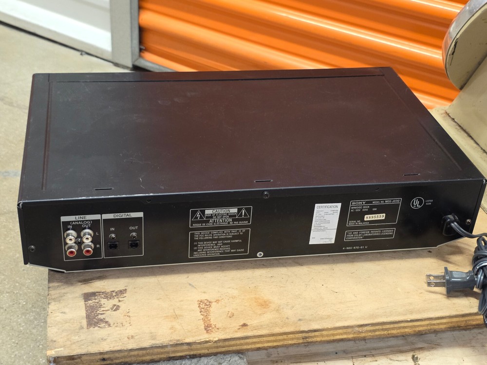 SONY MDS-JE510 MINIDISC DECK