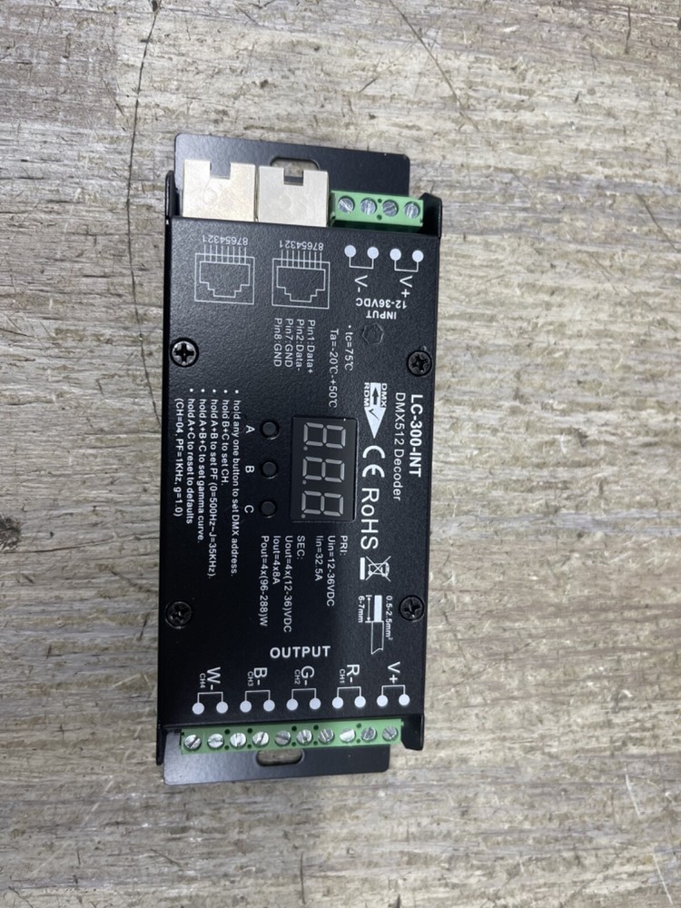 ADVANCED DMX INTERFACE LC-300-INT dmx512 decoder new
