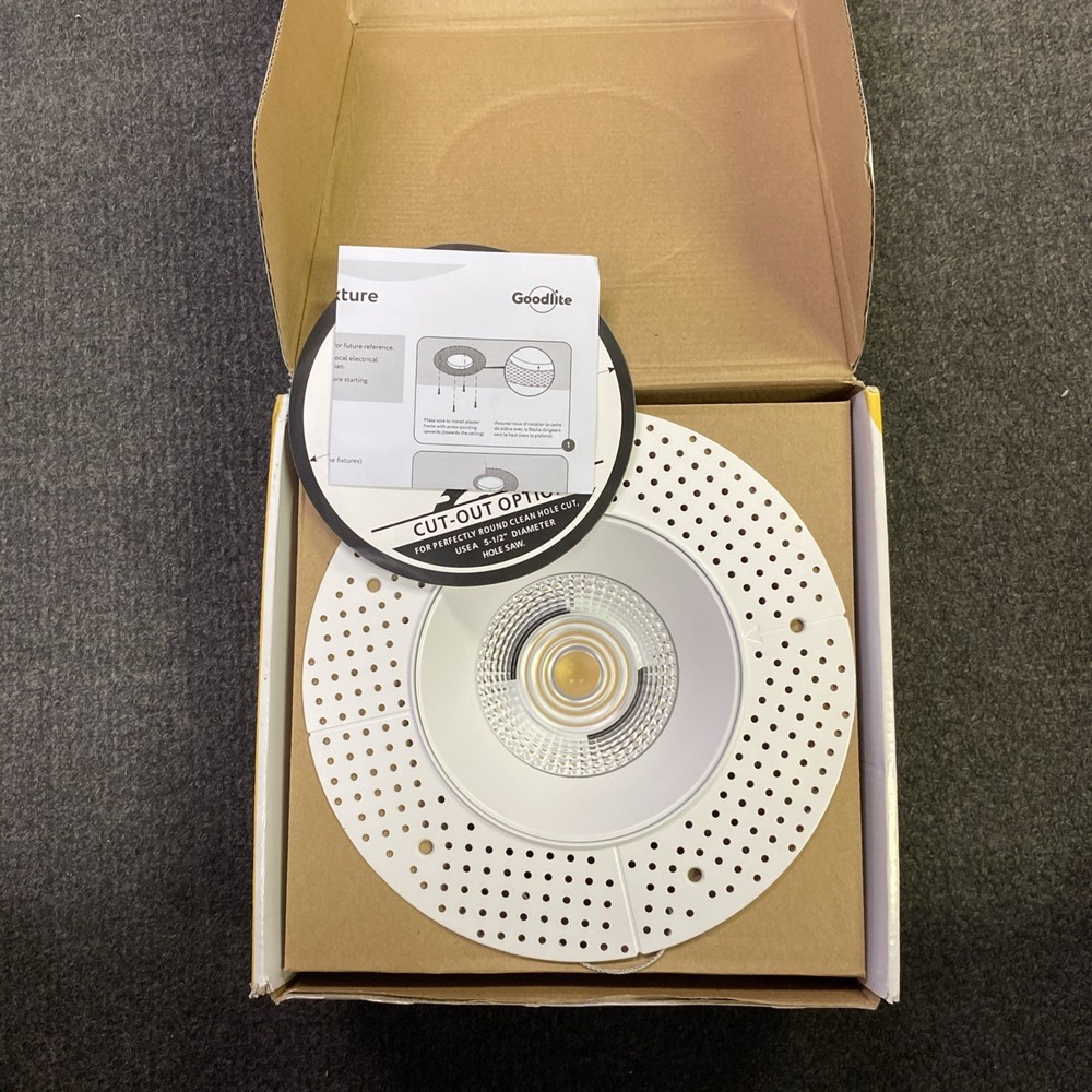 New Goodlite 24w 200w Equal Trimless Rounded LED Down lite Fixture