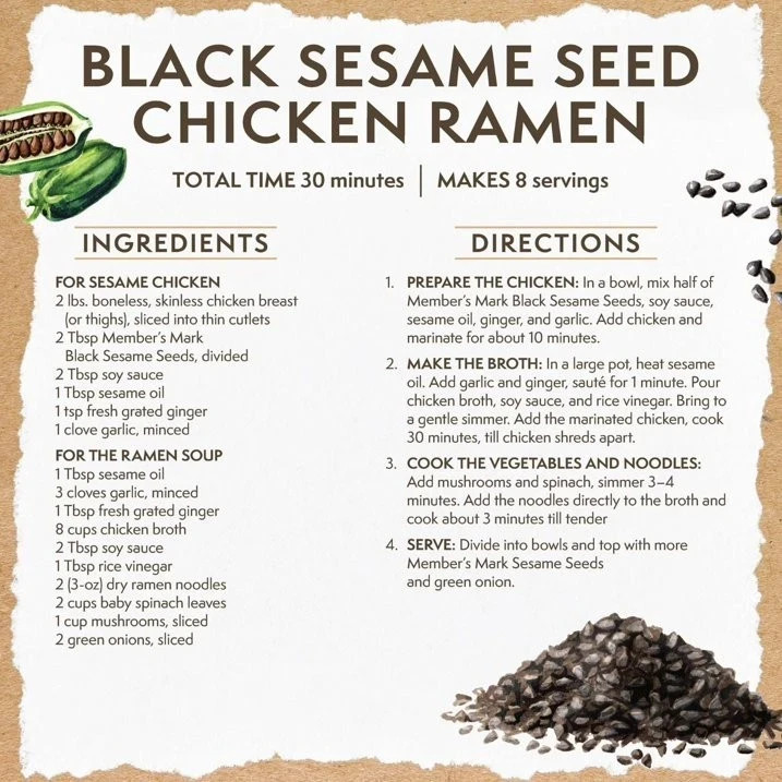Member's Mark Black Sesame Seed, 22 oz.