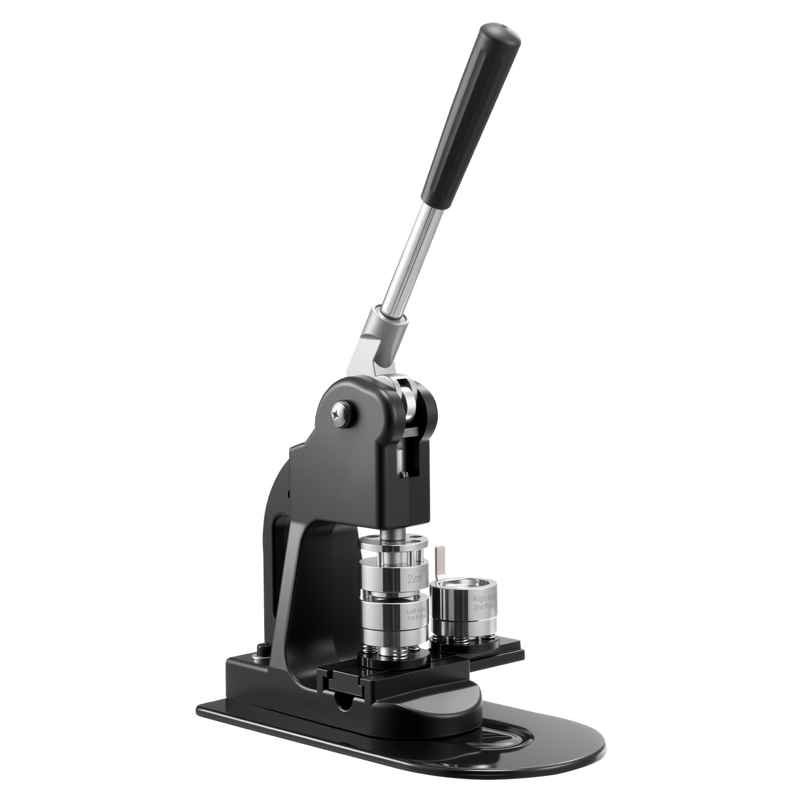 Uimoso Button Maker Machine 1 in with 500pcs Pin Parts Black