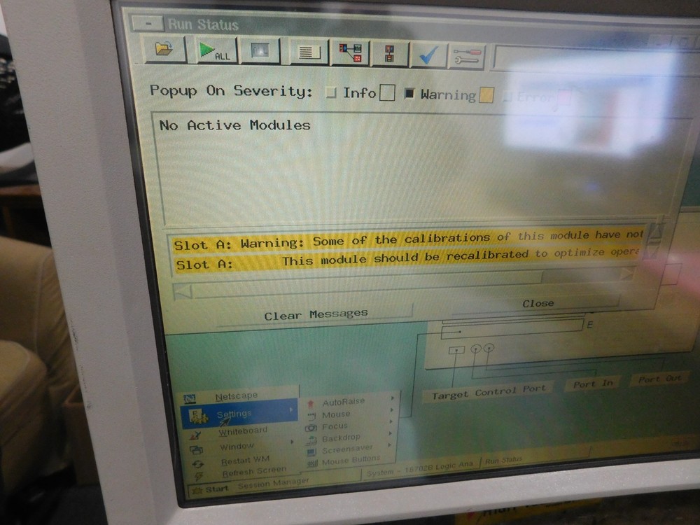 Agilent Model: 16702B Logic Analyzer with HP: 16534A