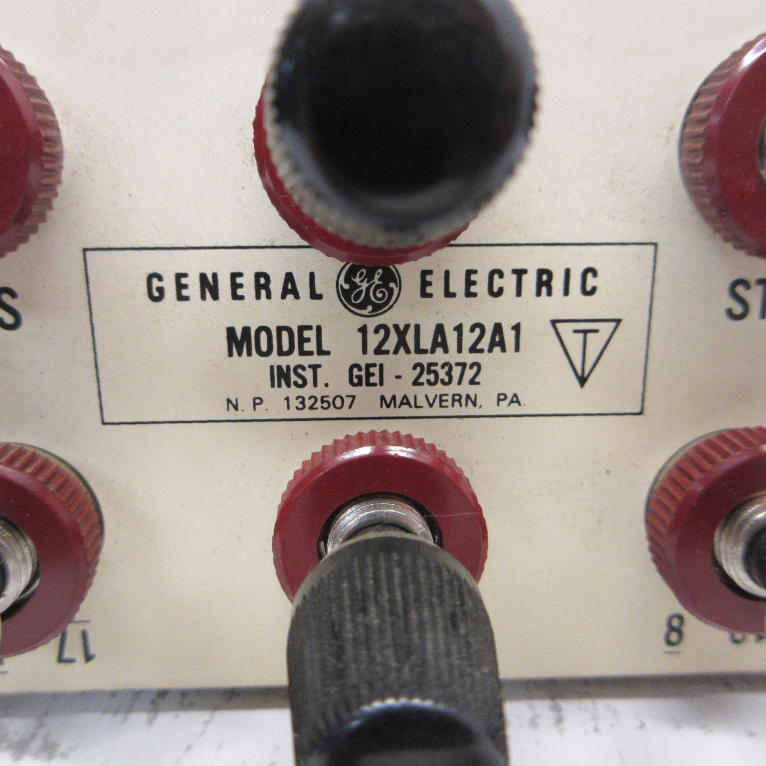 General Electric GE 12XLA12A1 Relay Connection Test Plug Drawouts/Relays/Meters