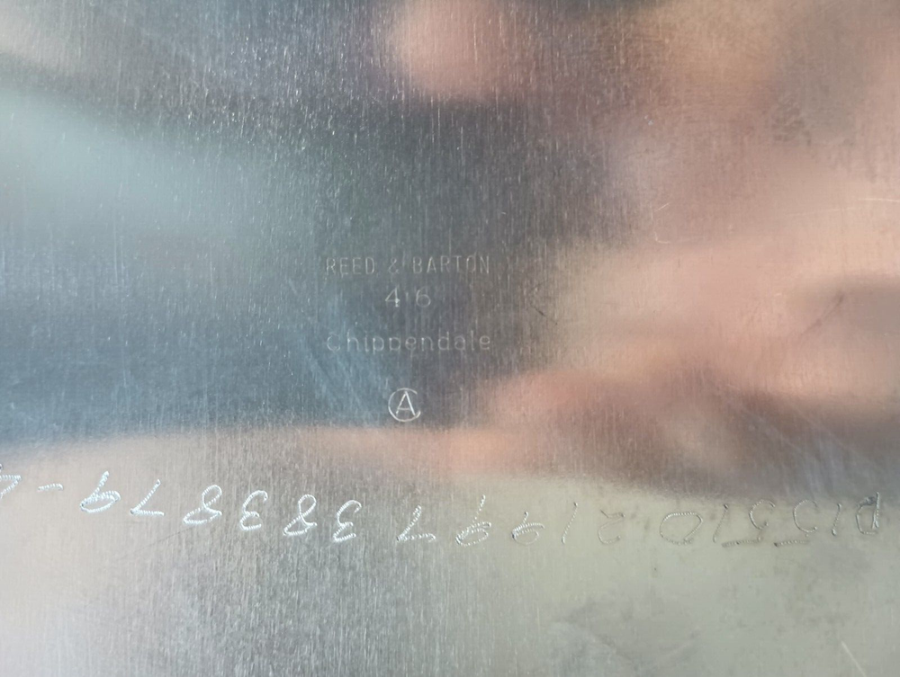 Silverplate Serving Plate REED & BARTON 46 Chippendale 9.75 inches