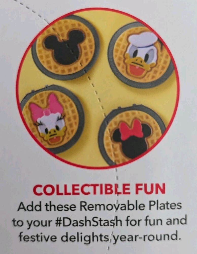 Dash Multimaker Disney Mickey & Minnie Mouse Removable Mini Waffle Plates Only*