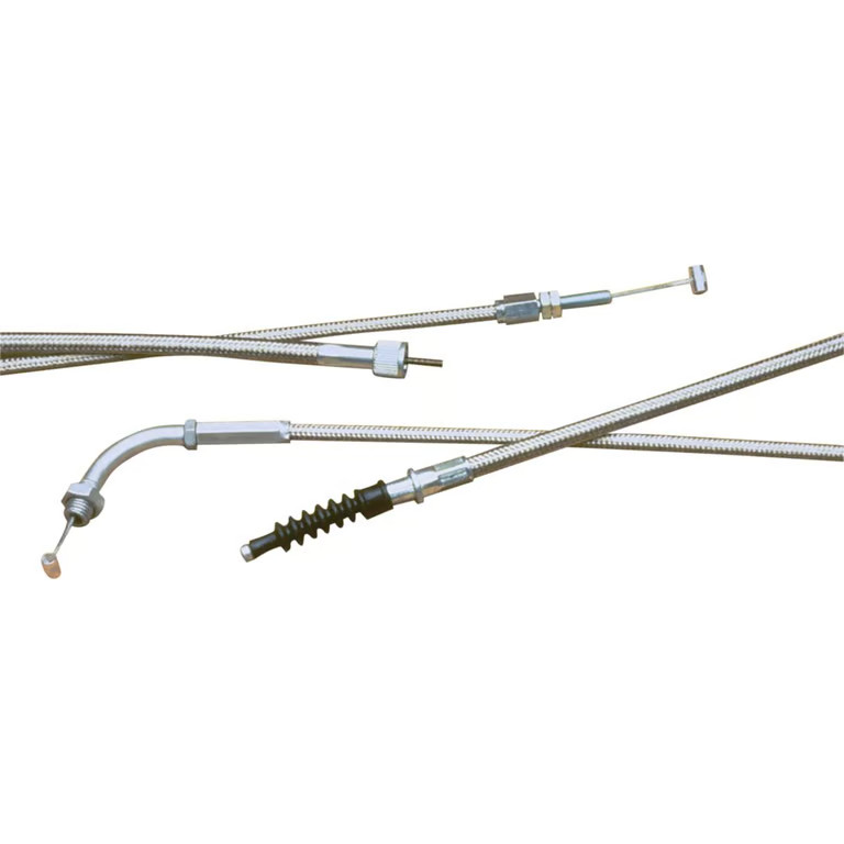 Motion Pro 65-0411 Stainless Steel / Chrome Armor Coated Throttle Pull Cable